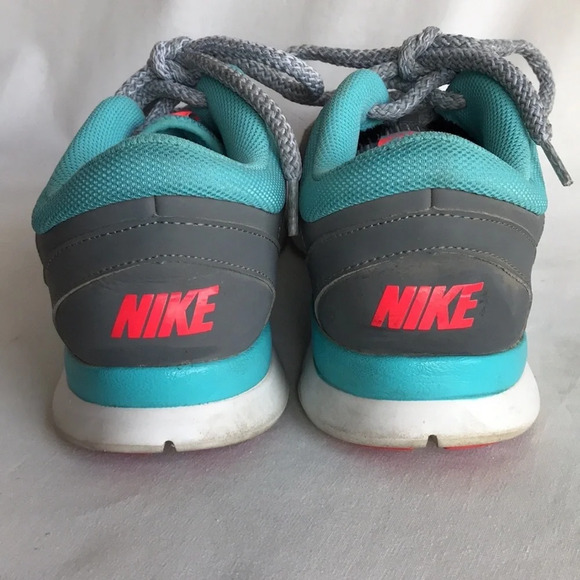 Nike Training gray/aqua/orange athletic shoes, size 8 - Picture 4 of 8